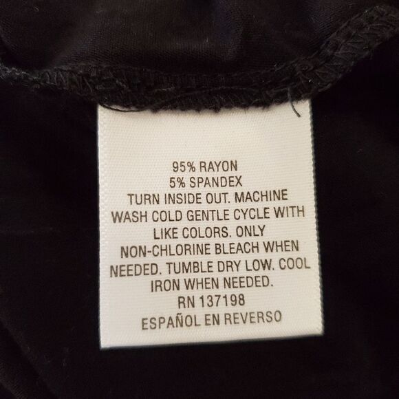 Thalia Sodi Cinch-Front Rhinestone Top size Large in Black - NEW - Picture 10 of 10